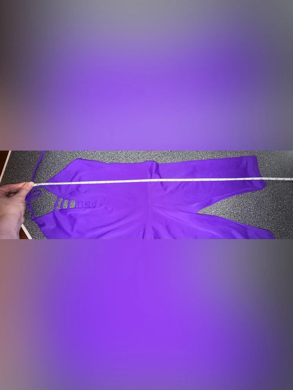 2nd Skin Purple Halter Jumpsuit Unitard Size Child X-Small
